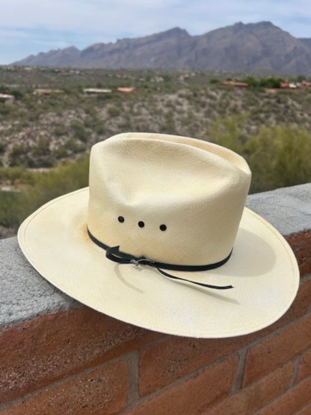 STETSON Rancher 7X Straw Cowboy HAT – Size 7 1/8